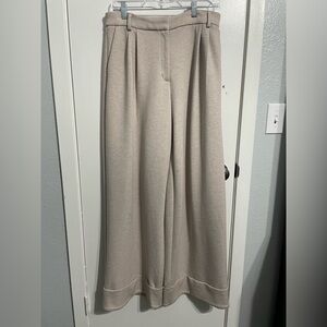 Express Cream Wide-Leg Pants